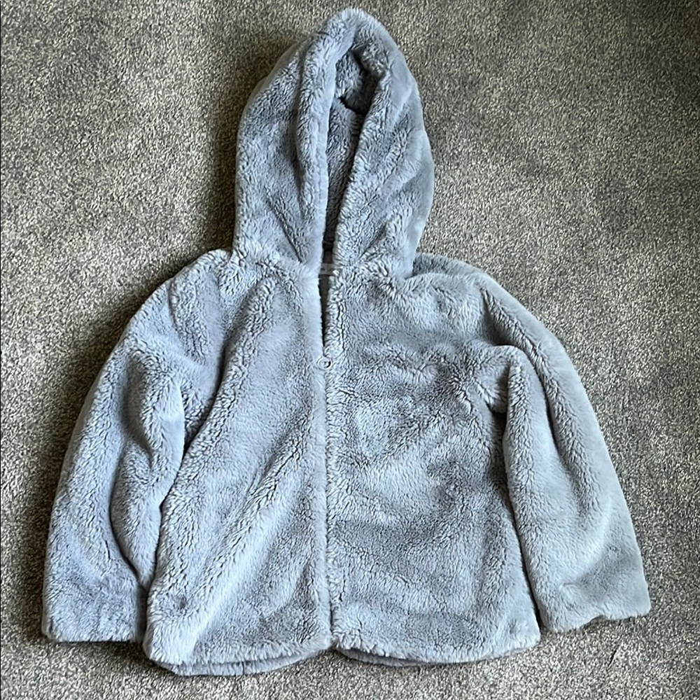 Cozy Gray Hooded Jacket